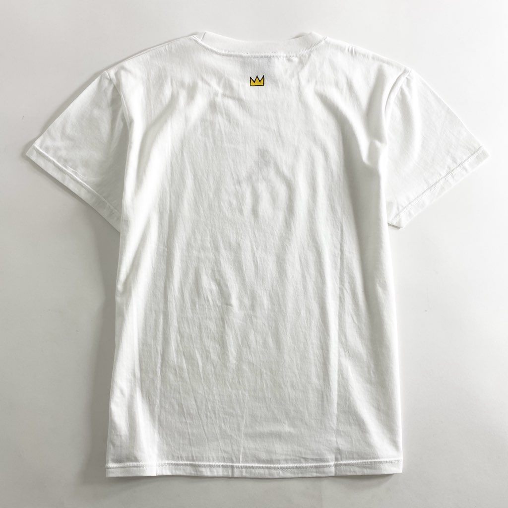 56-2b13 《美品》 BASQUIAT バスキア 00’s デッドストック 展覧会限定 アートTシャツ ホワイト 日本製 ジャン=ミシェル バスキア カットソー TEE 絵画