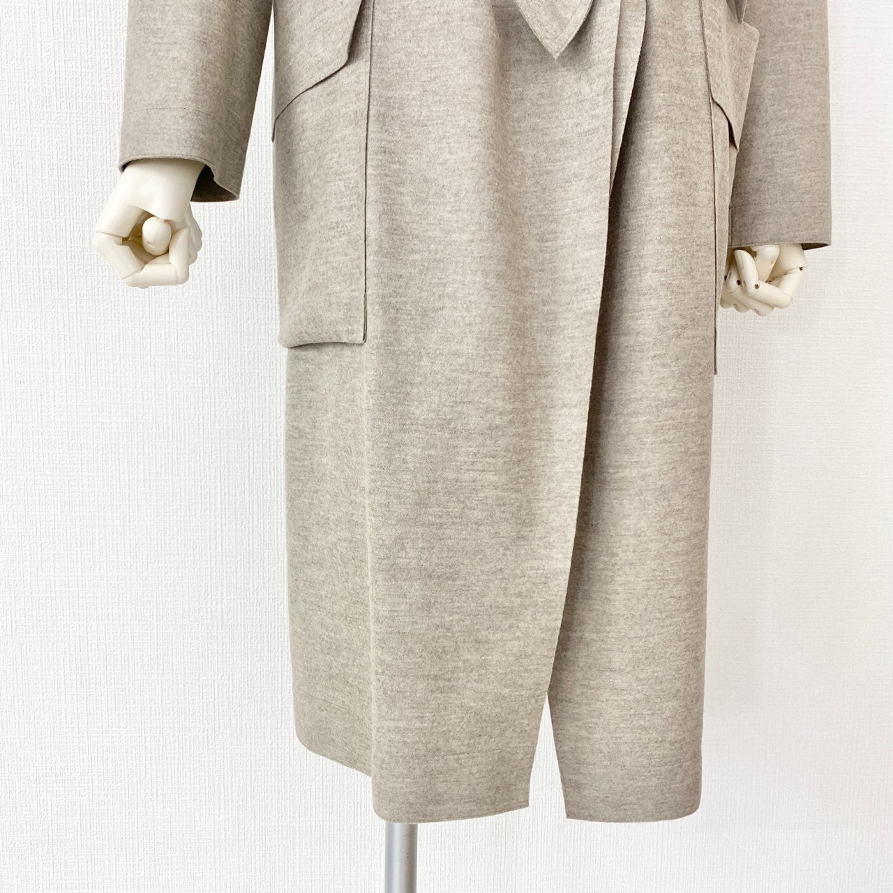 52A13 《美品》 DES PRES デプレ ショールカラーコート 36 ベージュ アウター 日本製 トゥモローランド 秋冬 羽織 ガウン