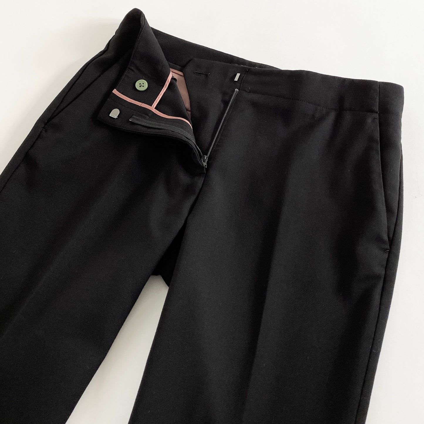 5a20 PS Paul Smith ピーエスポールスミス スラックスパンツ ロングパンツ 40 ブラック 裾デザイン