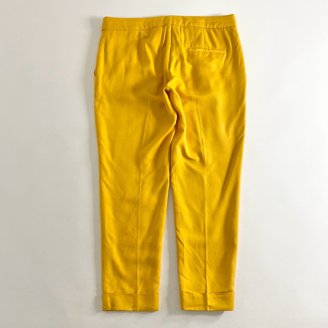 7b26 STELLA McCARTNEY ステラマッカートニー スラックスパンツ クロップドパンツ 42 イエロー 無地 ロールアップ ボトムス メンズ