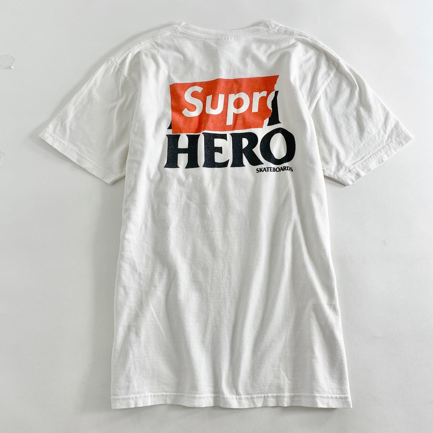 45L2 USA製 Supreme シュプリーム 14SS ANTIHERO Logo Pocket Tee L ホワイト アンチヒーロー Tシャツ カットソー