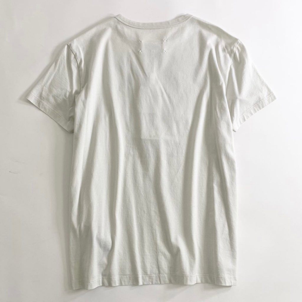 59i17 《未使用》 定価¥64900 Maison Margiela メゾンマルジェラ 22SS カレンダー グラフィックロゴ Tシャツ S ホワイト 四つタグ カットソー TEE