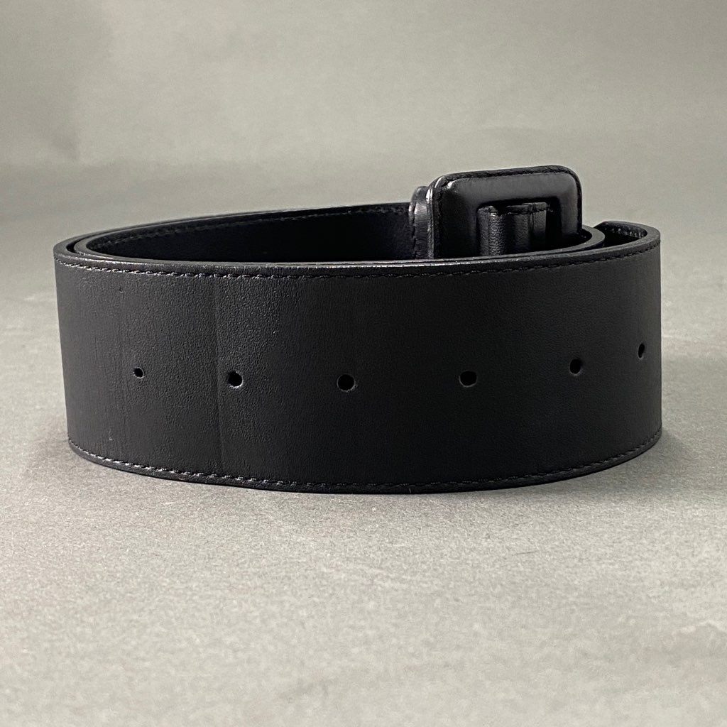 b10 Christian Dior クリスチャン ディオール オールレザーベルト CINTO ブラック イタリア製 小物