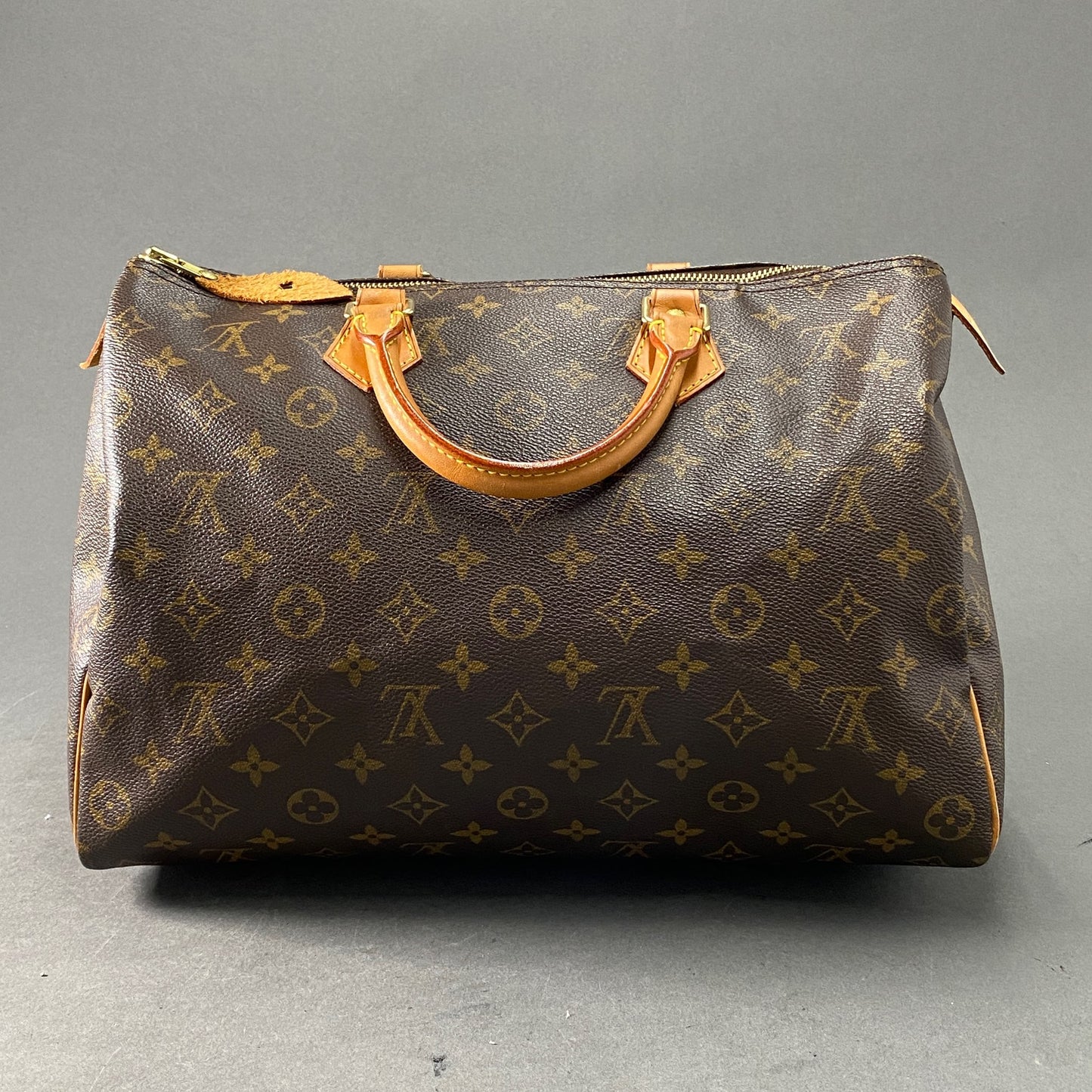 a26 LOUIS VUITTON ルイヴィトン M41524 モノグラム スピーディ 35 モノグラムキャンバス ミニボストンバッグ ハンドバッグ ブラウン MB0022