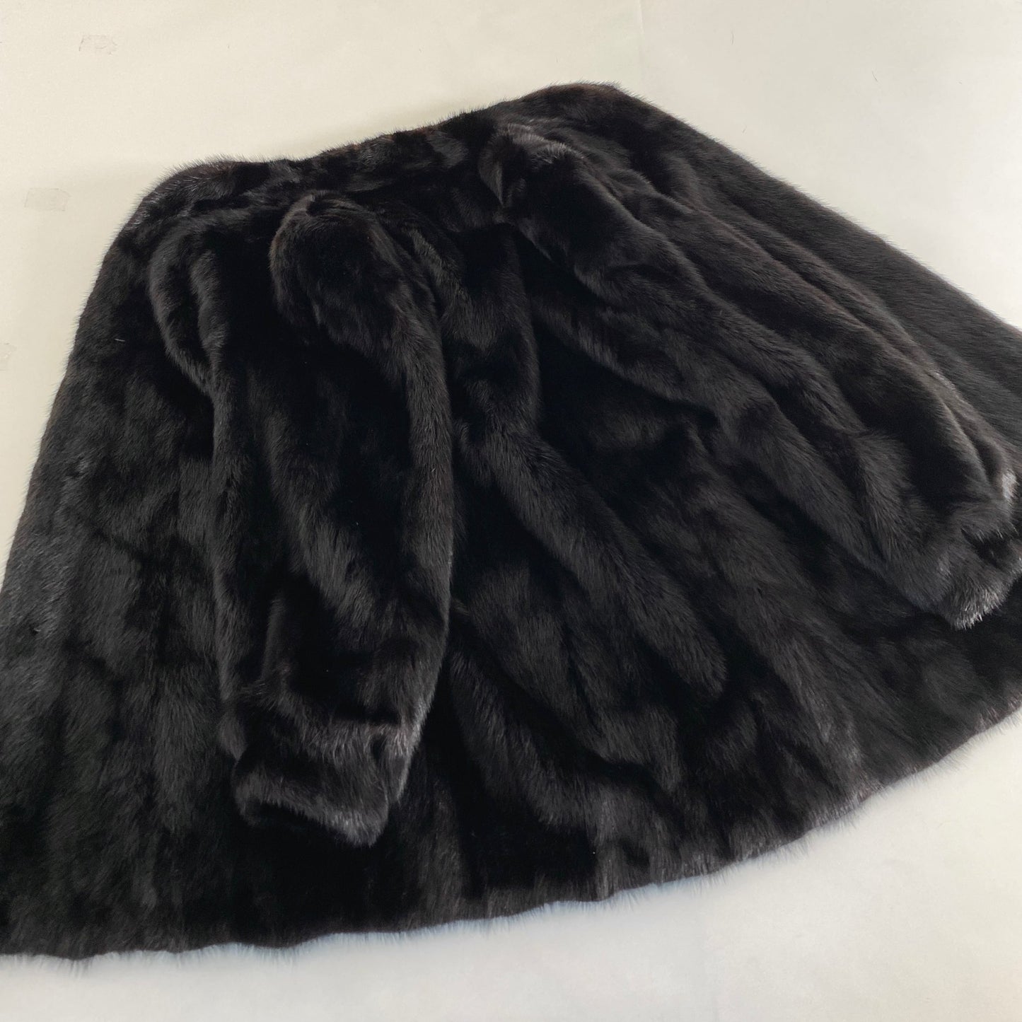 57k4 最高級毛皮 SAGA MINK サガミンク 銀サガ ミンクコート セミロングコート 11 ブラック ミンクファー 毛皮コート リアルファーコート