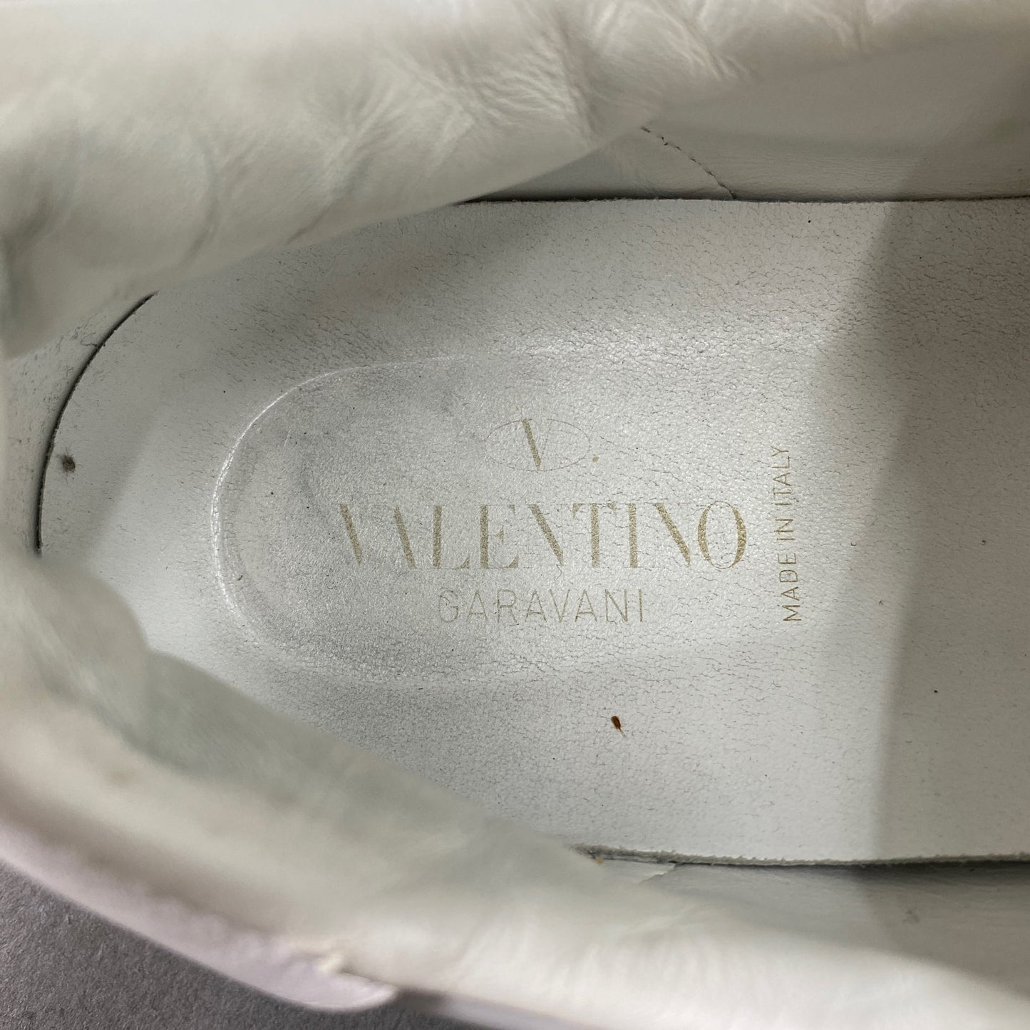 3k14 VALENTINO GARAVANI ヴァレンティノ ガラヴァーニ ロックスタッズ ローカットスニーカー レザースニーカー 41 ホワイト レザー