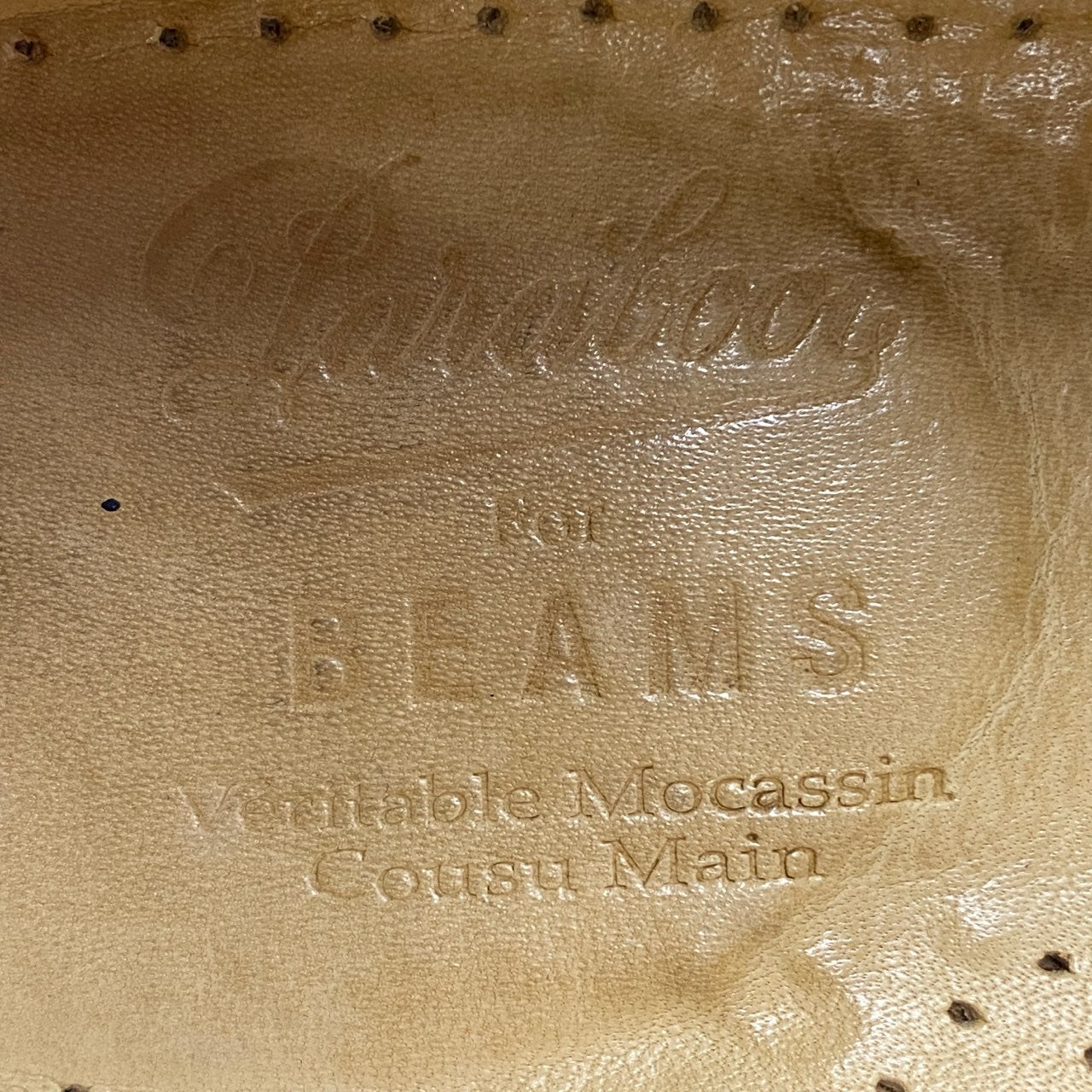 2L10 Paraboot パラブーツ BEAMS別注 CORSICA MARINE クロコ型押しコインローファー 7(25~25.5cm相当) ブラック シューズ