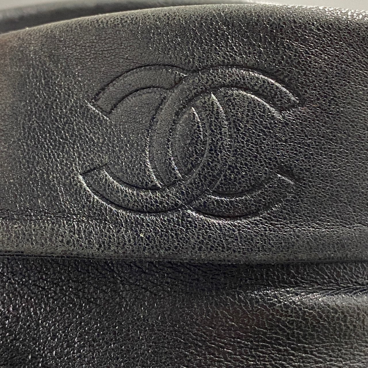 3L24 CHANEL シャネル ココマーク サイドジップ ロングブーツ 37 ブラック レザー イタリア製 vibram