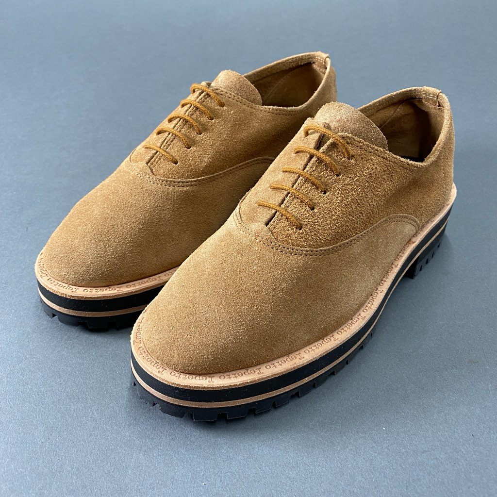 1b29 《美品》 定価¥68,200 repetto レペット GORDON スエードレザー レースアップシューズ 36 キャメル 厚底 ポルトガル製