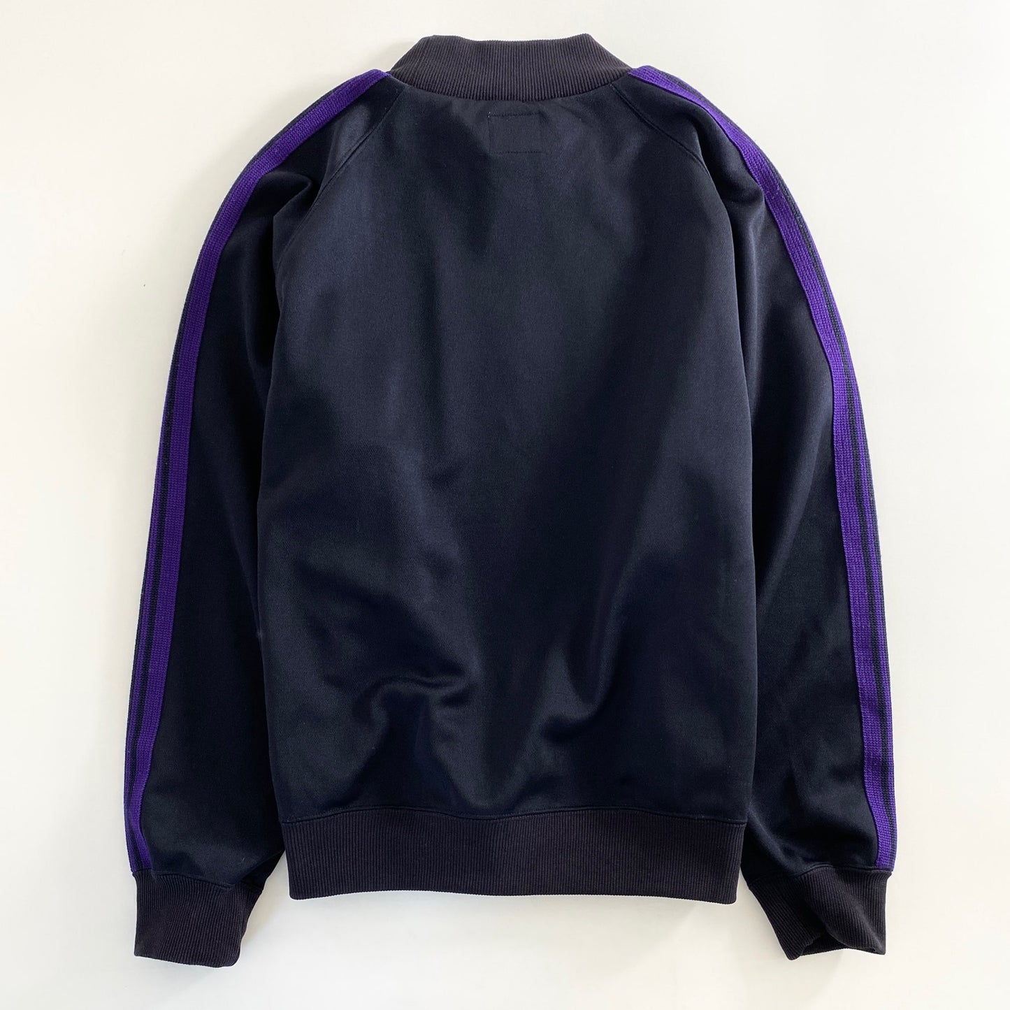 47a31 Needles ニードルス ビームスボーイ別注 Trak Mockneck Top モックネックトップ 長袖Tシャツ FK368 XS ダークネイビー×パープル ポリエステル100% レディース 女性用