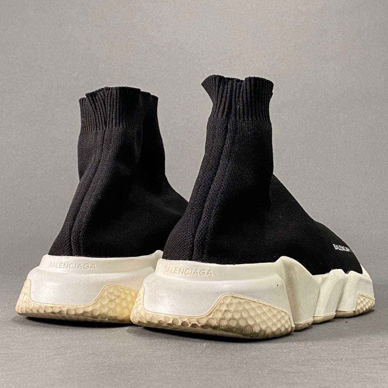 2L21 BALENCIAGA バレンシアガ スピードトレーナー ソックススニーカー 41 ブラック 483502 シューズ イタリア製