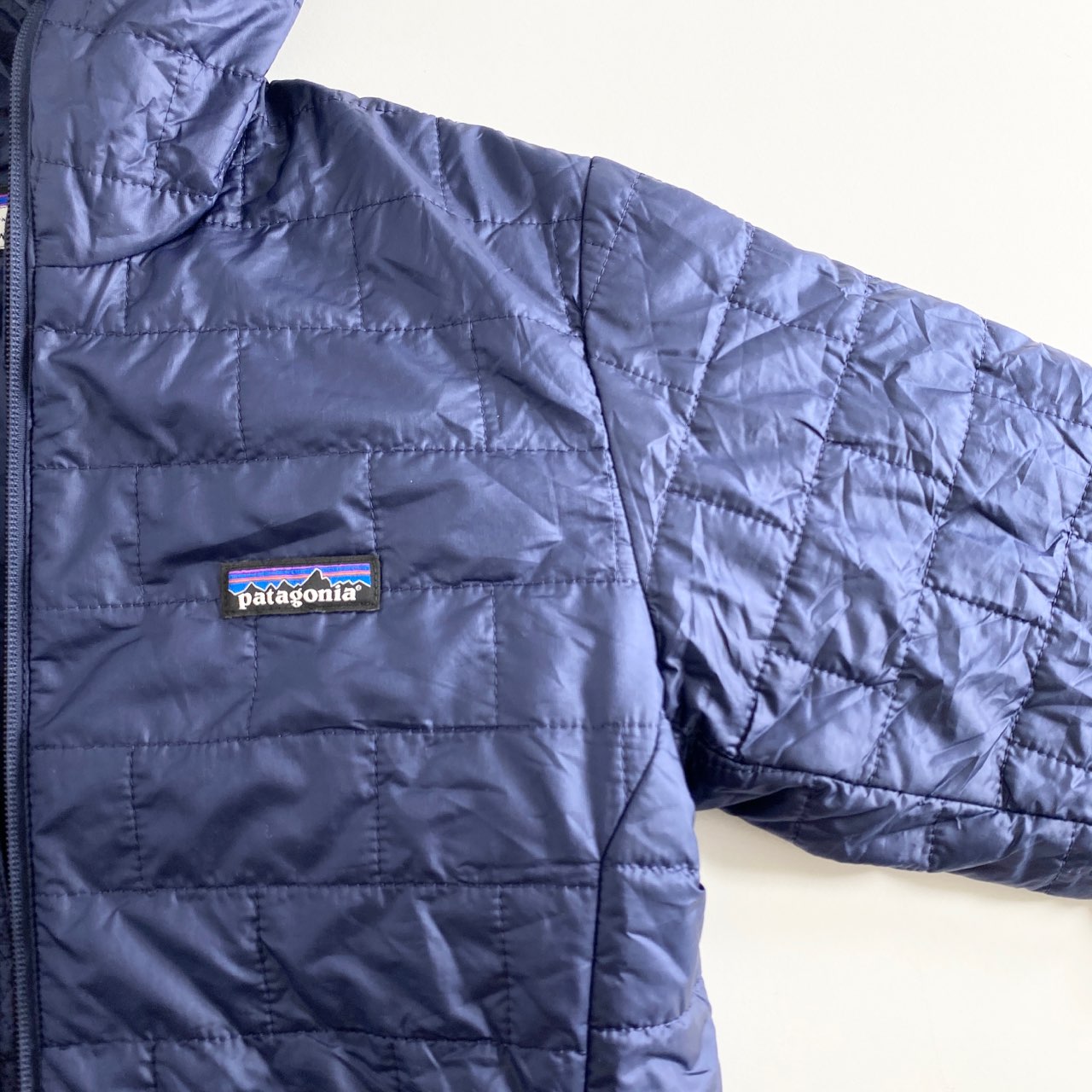 37A12 patagonia パタゴニア Nano Puff Hoody ナノパフフーディ XS ネイビー PRIMALOFT プリマロフト ジャケット アウター アウトドア