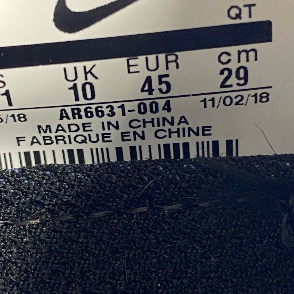 5b27 NIKE ナイキ AIR VAPORMAX 2019 エアヴェイパーマックス スニーカー 29cm ブラック グレー AR6631-004
