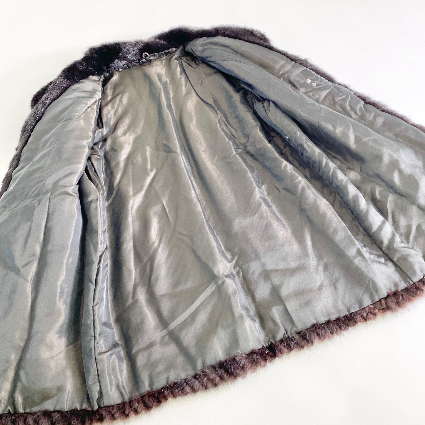 11L25《本毛皮》ダークミンク 毛皮コート ミンクコート 11号 レディース MINK FUR 冬