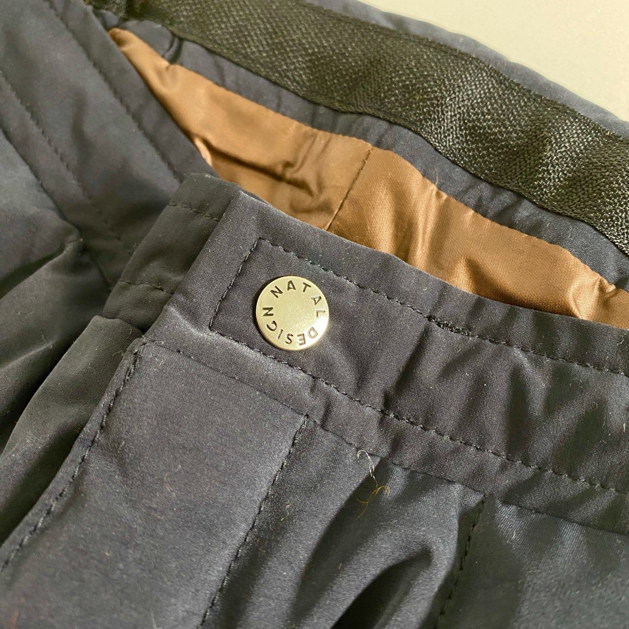24c12 日本製 NATAL DESIGN ネイタルデザイン キルティングダウンパンツ イージーパンツ Mサイズ ネイビー MADE IN JAPAN