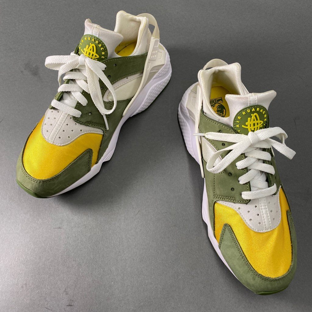 b6 NIKE ナイキ STUSSY ストゥーシー Nike Air Huarache エアハラチ スニーカー 27 ダークオリーブ シューズ