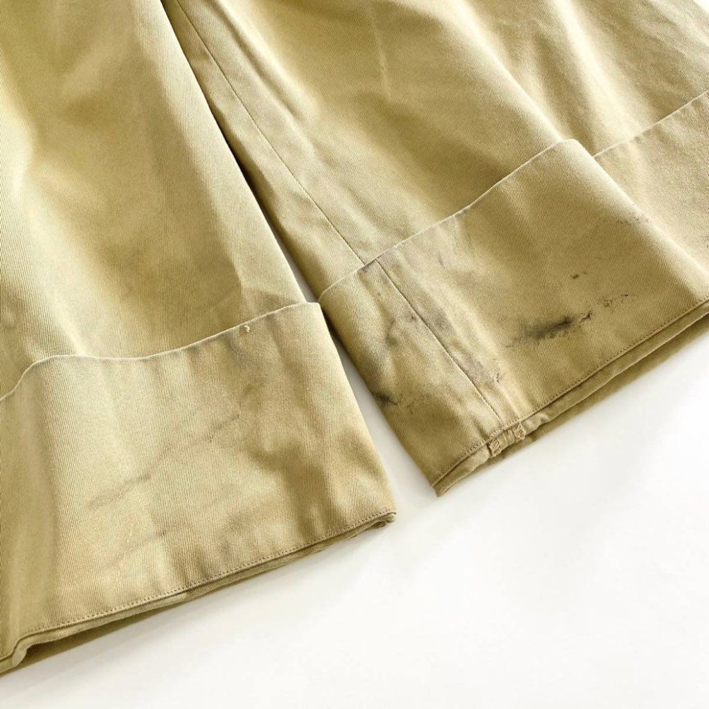 26f1 SOUMO ソウモ BIG TUCK CHINO ビッギタックチノ チノパンツ ワイドパンツ Mサイズ相当 ベージュ ロングパンツ メンズ 紳士用 男性用