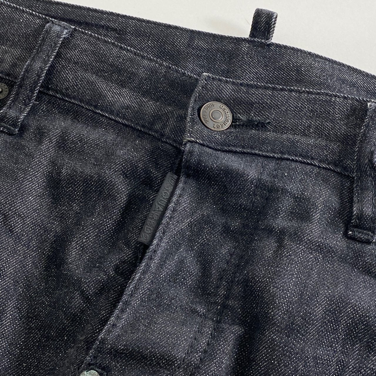 68L7 イタリア製 DSQUARED2 ディースクエアード ブラックデニムスキニーパンツ 46 BLACK ジーンズ DENIM SKINNY