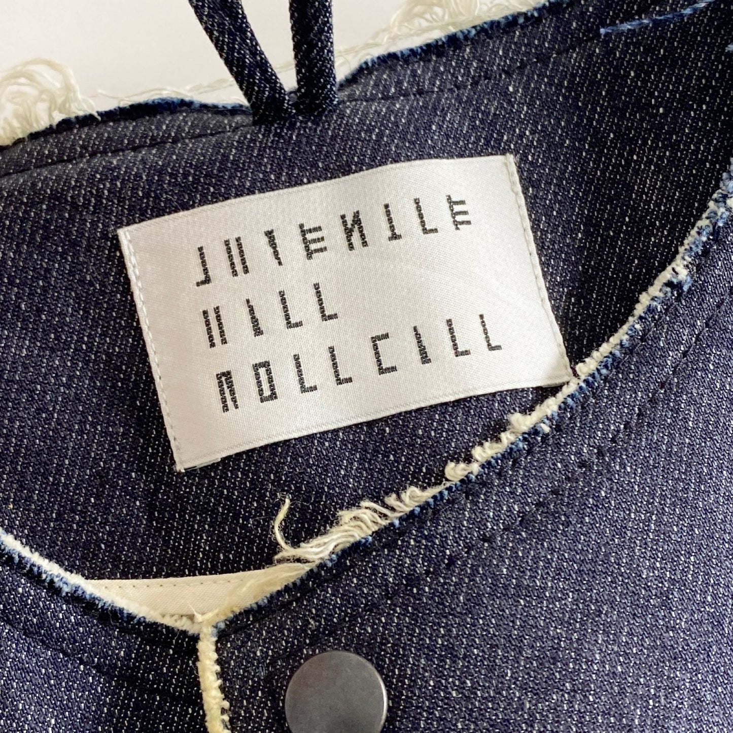 5a20 日本製 JUVENILE HALL ROLLCALL ジュヴェナイル ホール ロールコール ノーカラーコート ロングコート FITS ALL インディゴ バックスリット マジックテープ