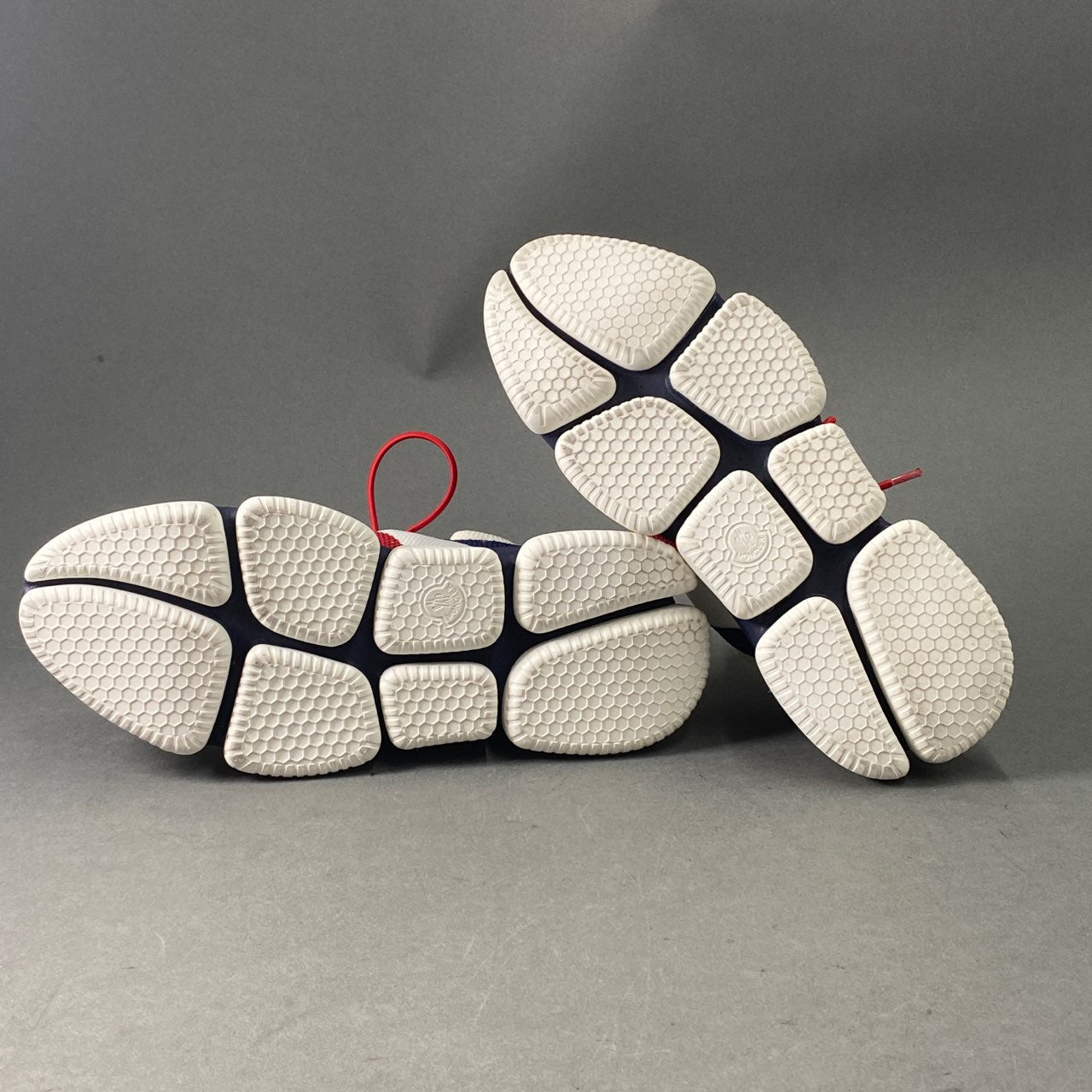 8a24 MONCLER モンクレール THE BUBBLE SNEAKER ローカットスニーカー シューズ レースアップ 41 ホワイト トリコロール スポーツシューズ
