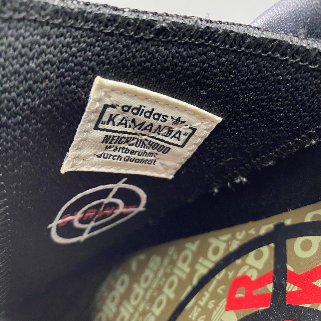 3c1 adidas × NEIGHBORHOOD アディダス ネイバーフッド B37341 KAMANDA カマンダ ローカットスニーカー シューズ 26cm ブラック スエード メンズ 紳士靴