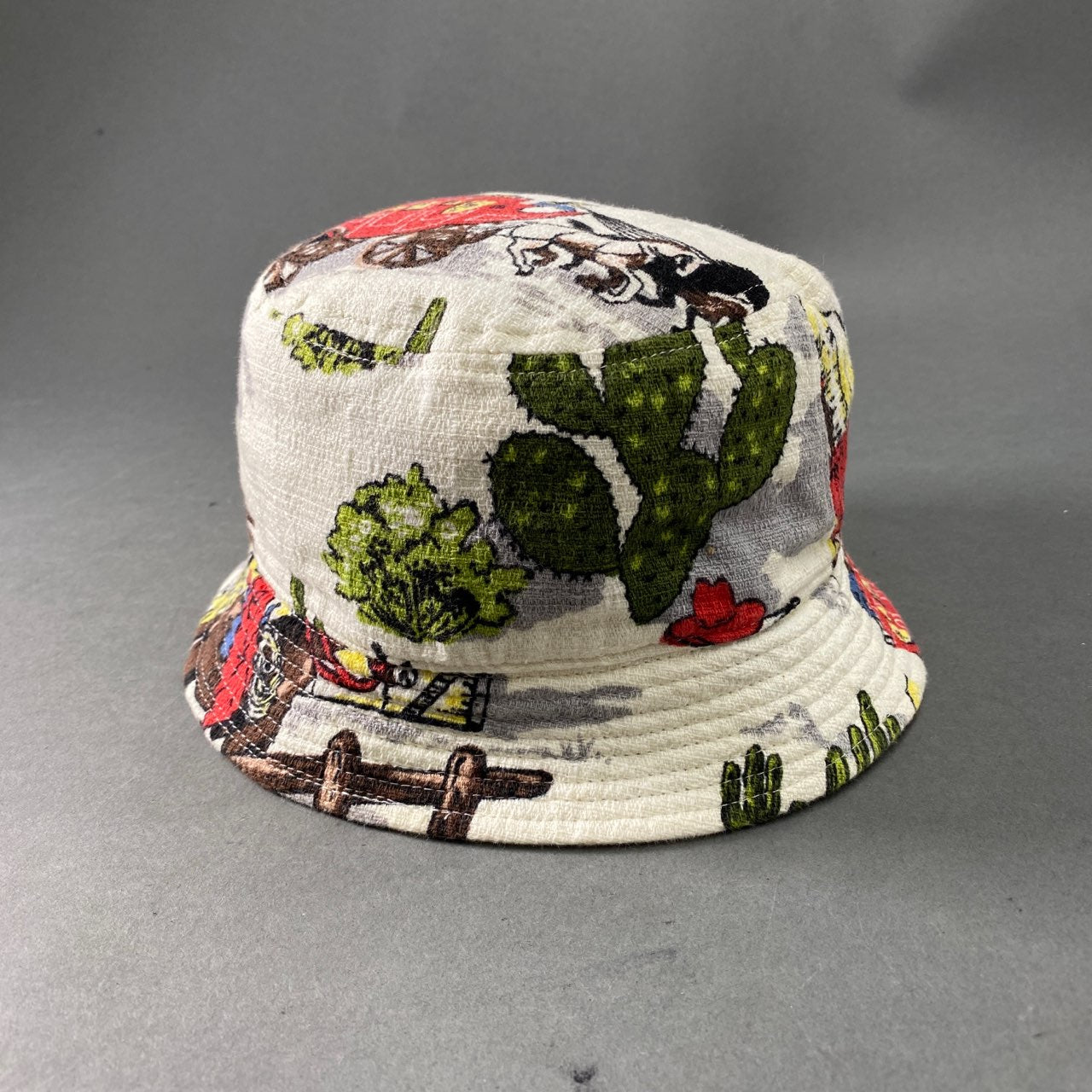 A22 日本製 VISVIM ビズビム DOME BUCKET HAT バケットハット サイズ:ML マルチカラー コットン100% メンズ 男性用
