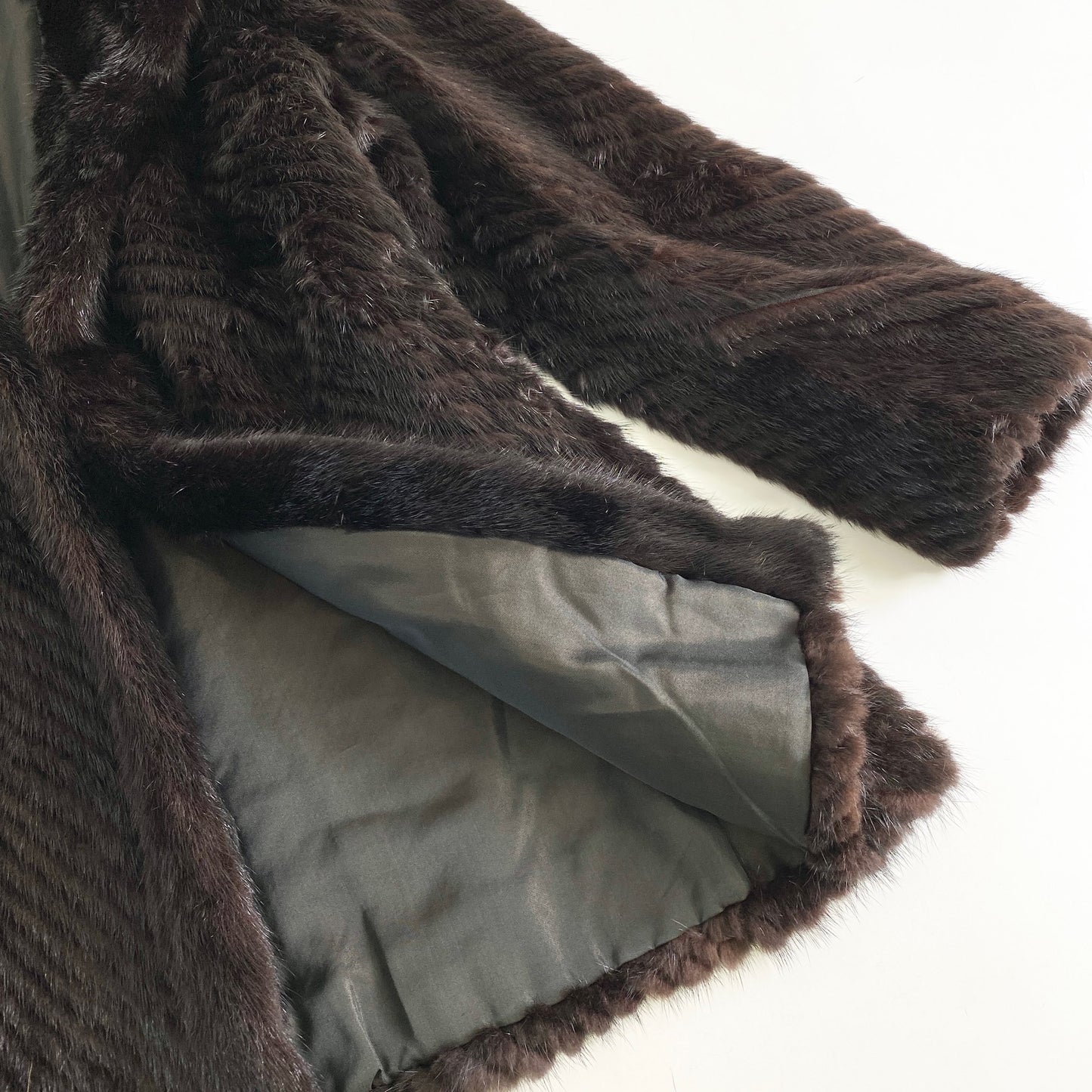 11L25《本毛皮》ダークミンク 毛皮コート ミンクコート 11号 レディース MINK FUR 冬