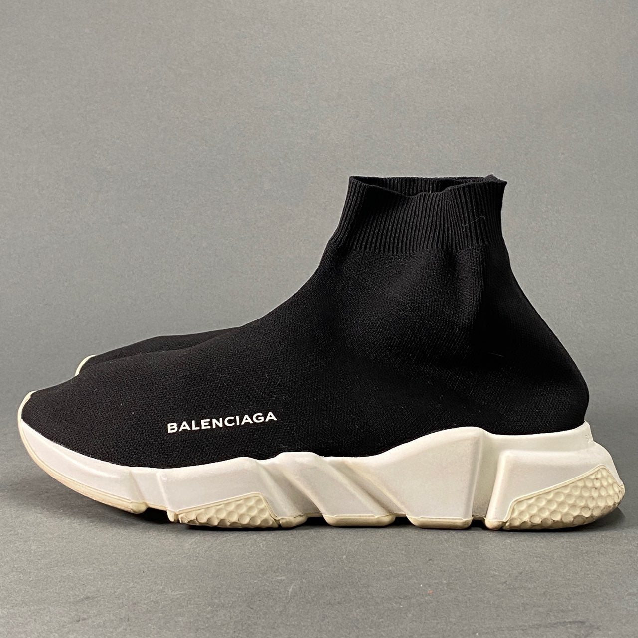 2L21 BALENCIAGA バレンシアガ スピードトレーナー ソックススニーカー 41 ブラック 483502 シューズ イタリア製