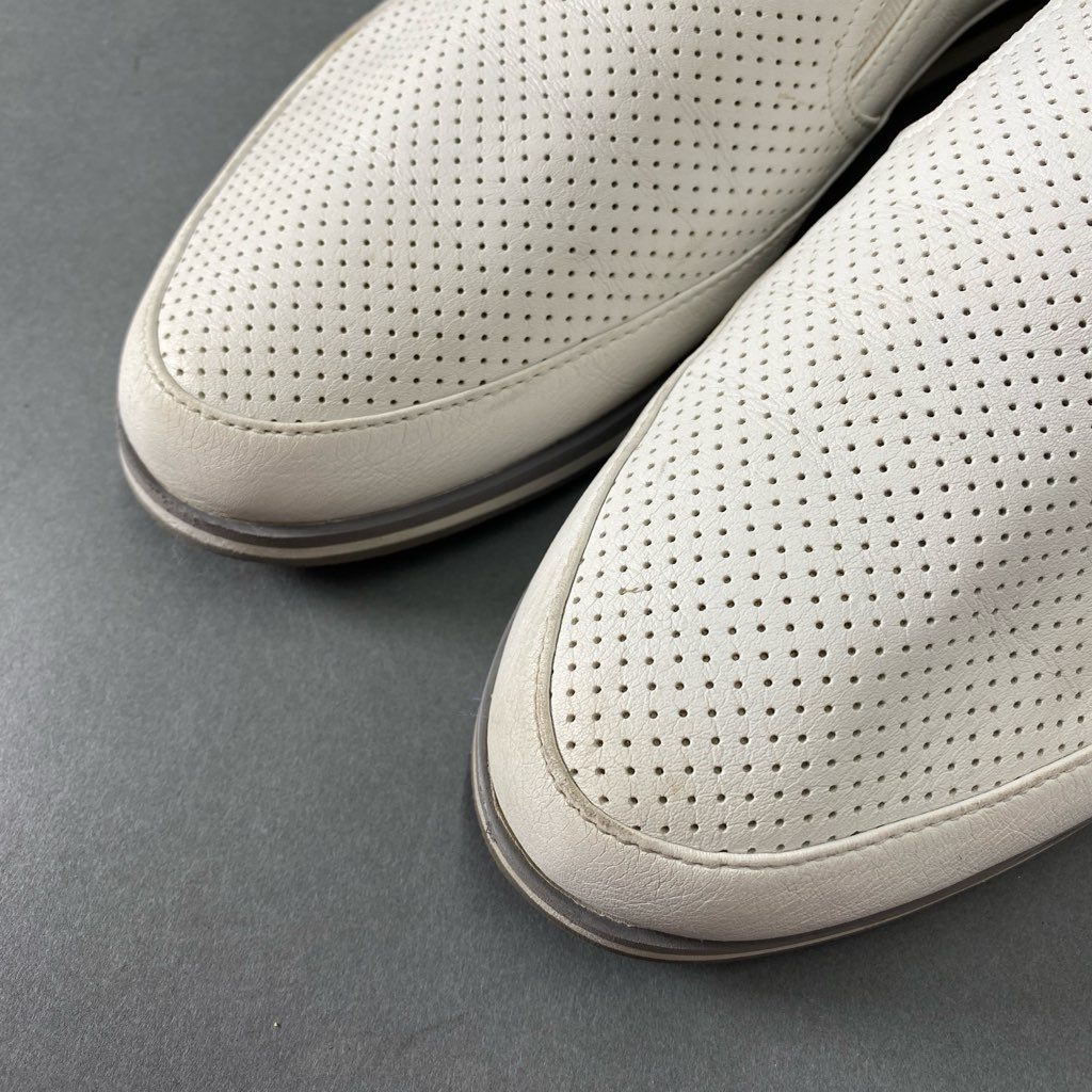 4b29 PRADA SPORTS プラダ スポーツ レザー スリッポン スニーカー 8 ホワイト ローカット シューズ SLIP-ON