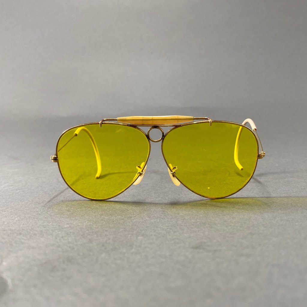 b8 Ray Ban レイバン ボシュロム シューター ヴィンテージサングラス ゴールド イエロー ビンテージ ティアドロップ B&L