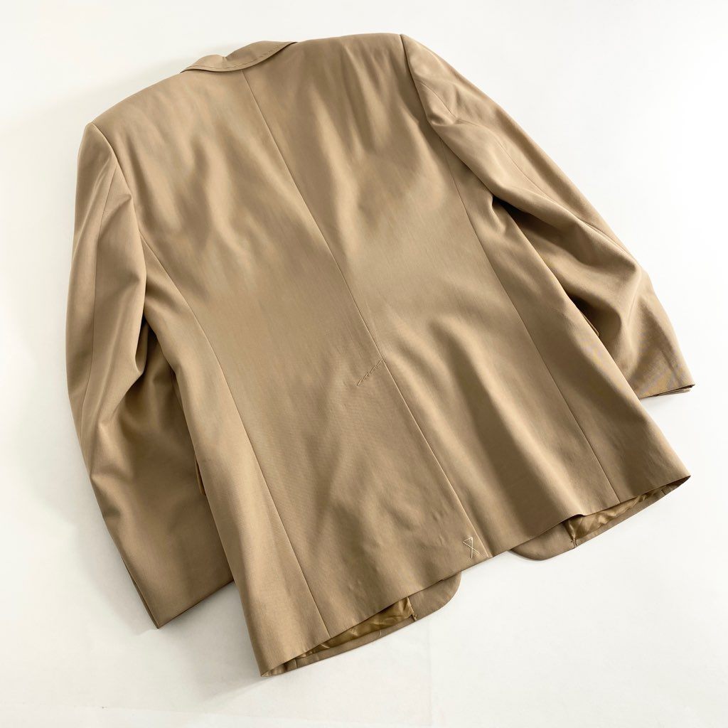63b13 DOLCE&GABBANA ドルチェアンドガッバーナ イタリア製 テーラードジャケット ブレザー フォーマル ビジネス 48 ベージュ ウール MADE IN ITALY