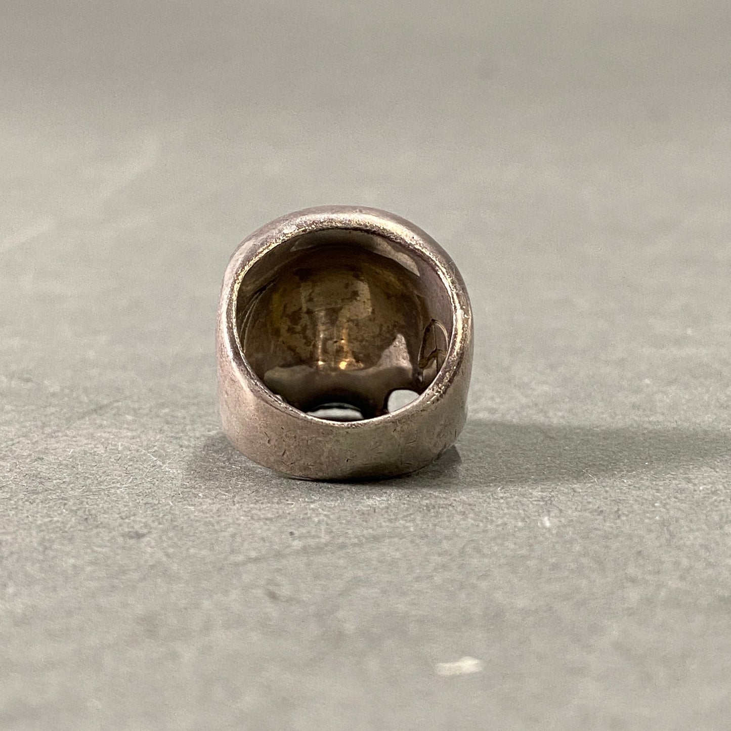 k7 CRAZY PIG DESIGNS クレイジーピッグ Evil Skull Ring K18 Fang エビルスカル シルバーリング #27 18号 シルバー SV925 K18