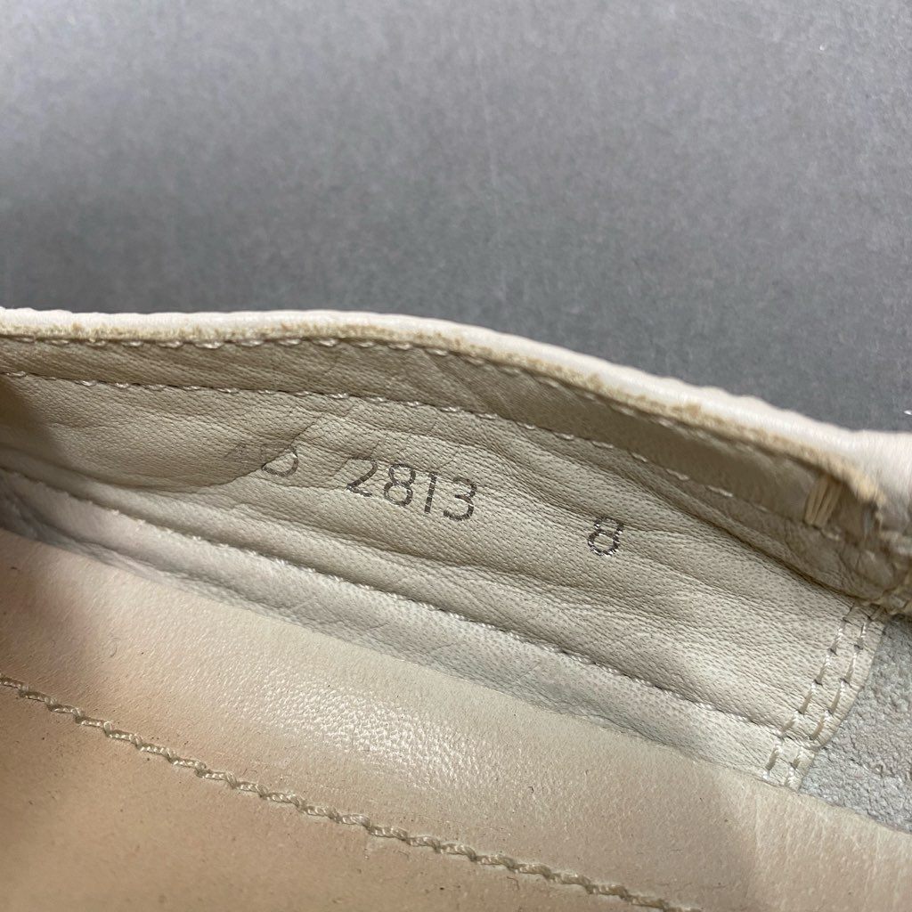 4b29 PRADA SPORTS プラダ スポーツ レザー スリッポン スニーカー 8 ホワイト ローカット シューズ SLIP-ON