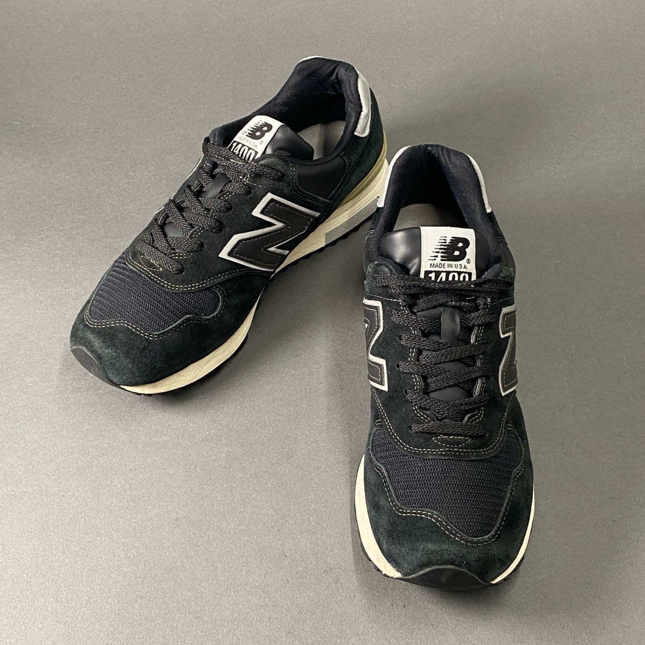 5c3 NEW BALANCE ニューバランス M1400BKS USA製 スニーカー 26cm ブラック スエード ローカット