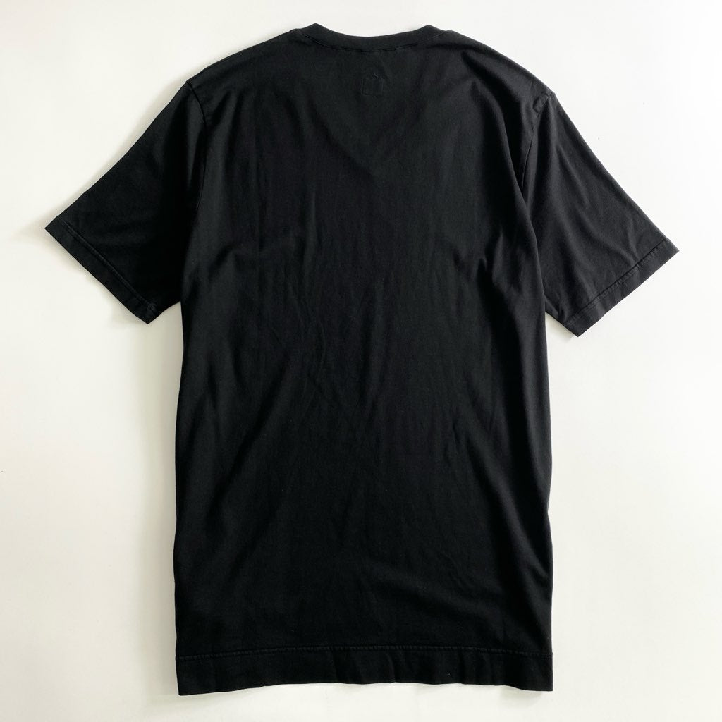 51b25 《極美品》 タグ付き FEDELI フェデーリ オーガニックコットンTシャツ 52 ブラック Vネック カットソー インナー TEE イタリア製