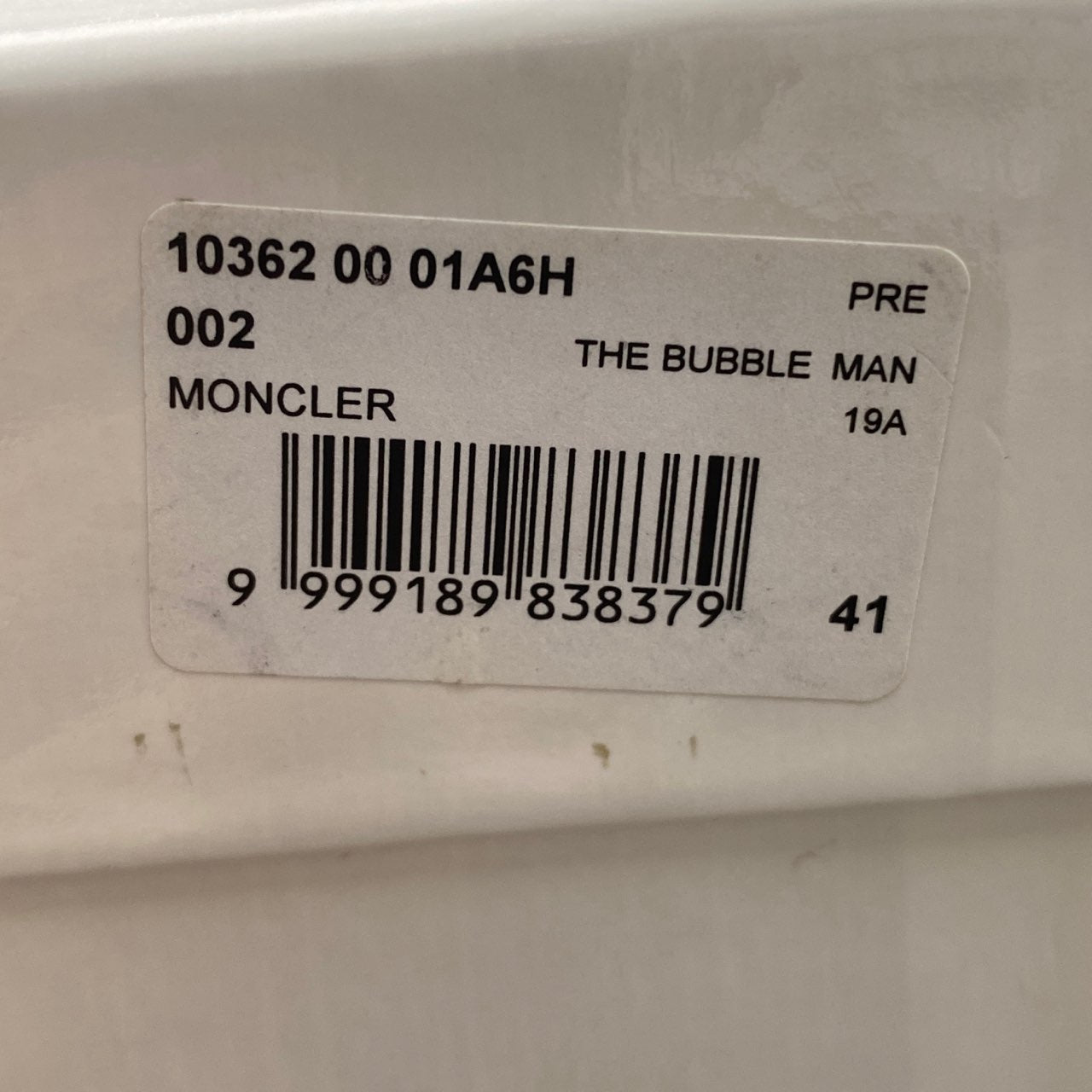 8a24 MONCLER モンクレール THE BUBBLE SNEAKER ローカットスニーカー シューズ レースアップ 41 ホワイト トリコロール スポーツシューズ