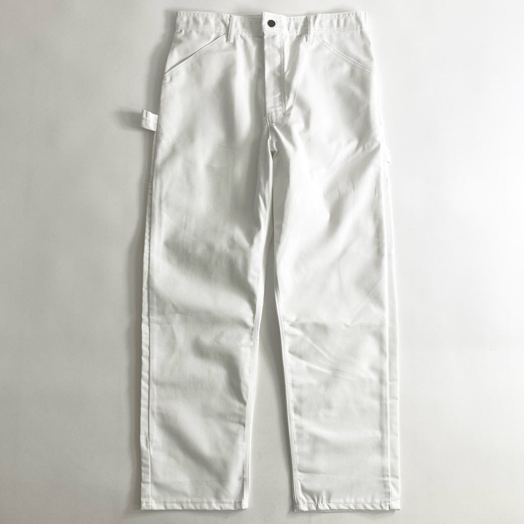 51b25 《未使用》 Ace Drop Cloth エースドロップクロス TRADESMAN トレイズマン ペインターパンツ W34 L32 ホワイト 綿100% ワークパンツ ボトムス