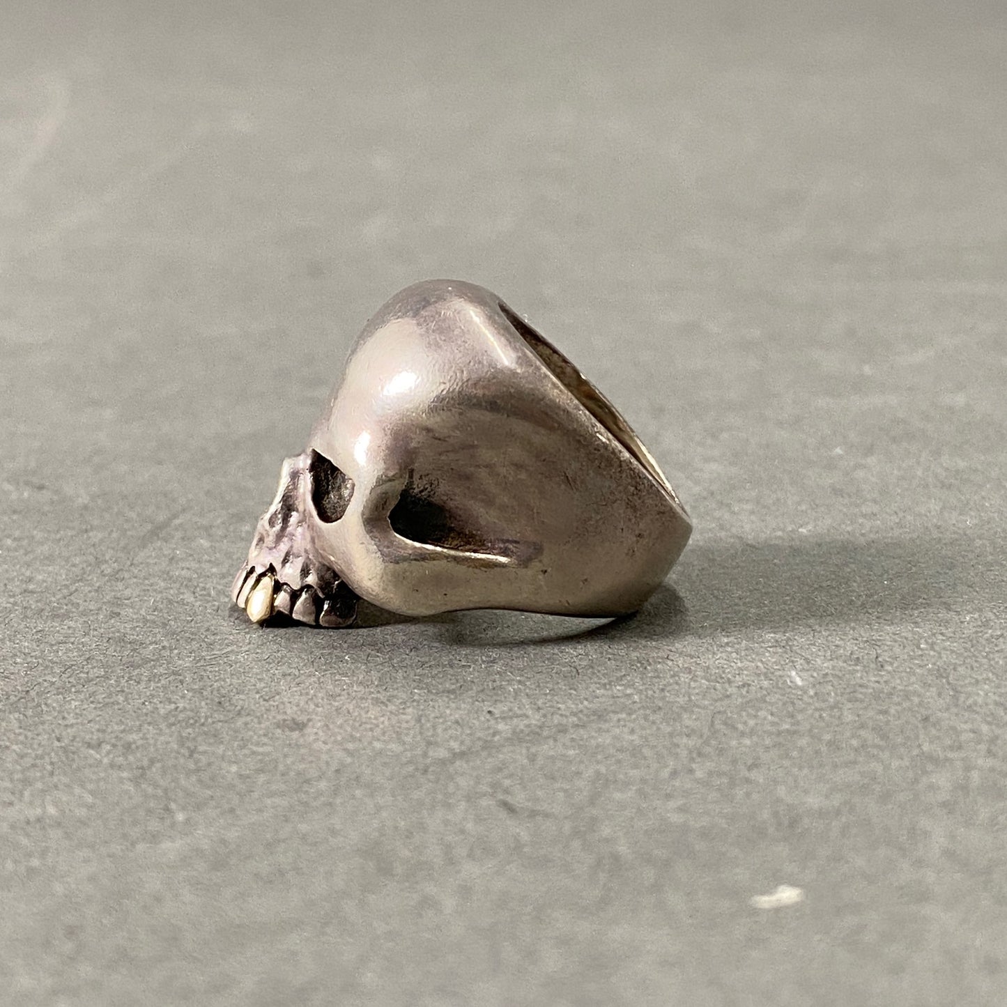 k7 CRAZY PIG DESIGNS クレイジーピッグ Evil Skull Ring K18 Fang エビルスカル シルバーリング #27 18号 シルバー SV925 K18