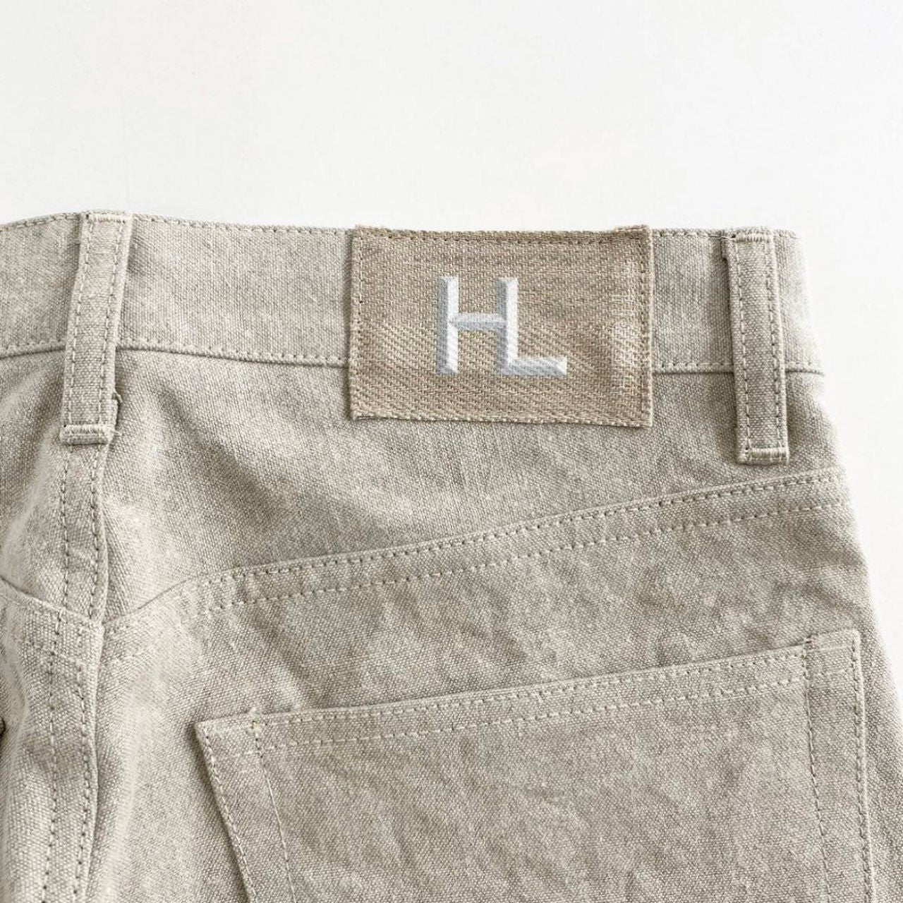 53i12 《美品》 HERILL ヘリル 生成リネンパンツ サイズ0 ベージュ メンズ ボトムス LINEN PANTS 春夏 日本製 麻 ナチュラル