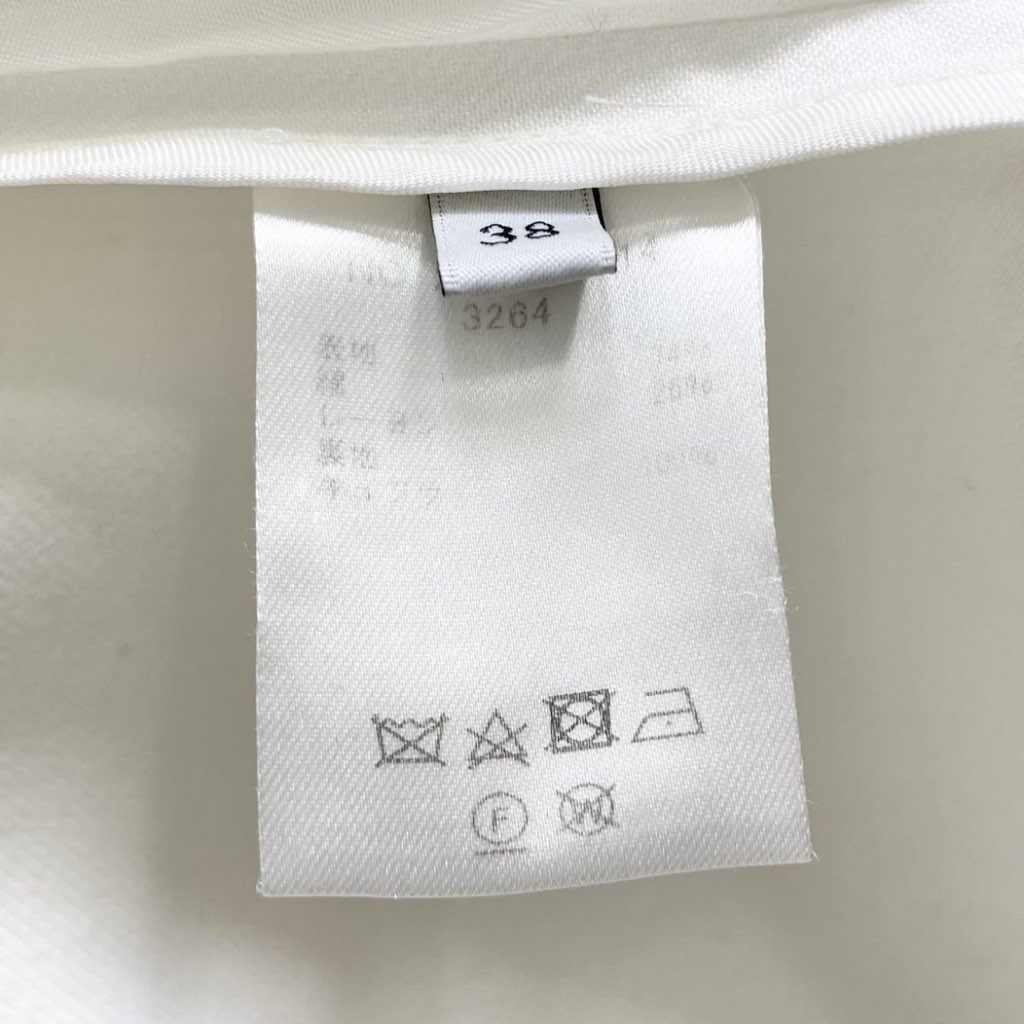 32f2 《美品》 ebure エブール シングルコート サイズ38 ホワイト レディース トレンチ チェスターコート 羽織 上着 日本製 coat 春