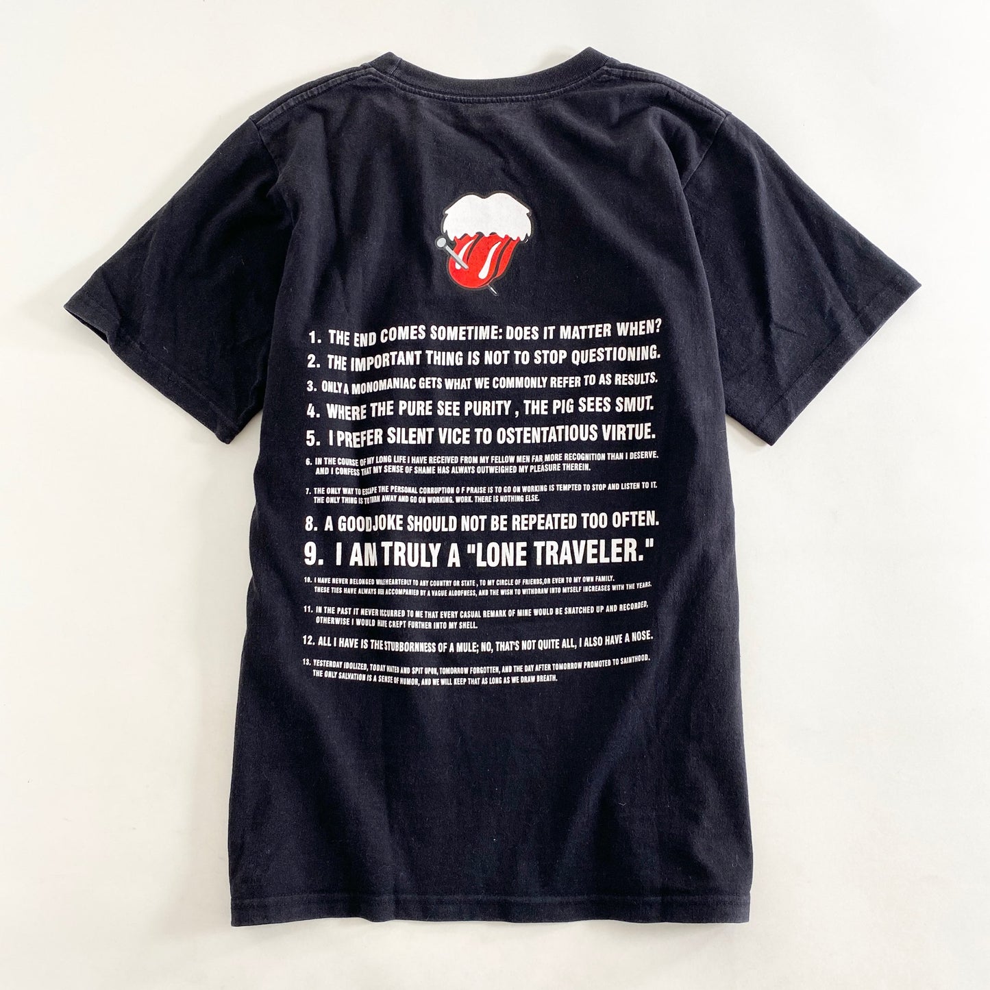 45L2 NUMBER NINE ナンバーナイン カート期 ローリングストーンズ Tシャツ ブラック カットソー TEE