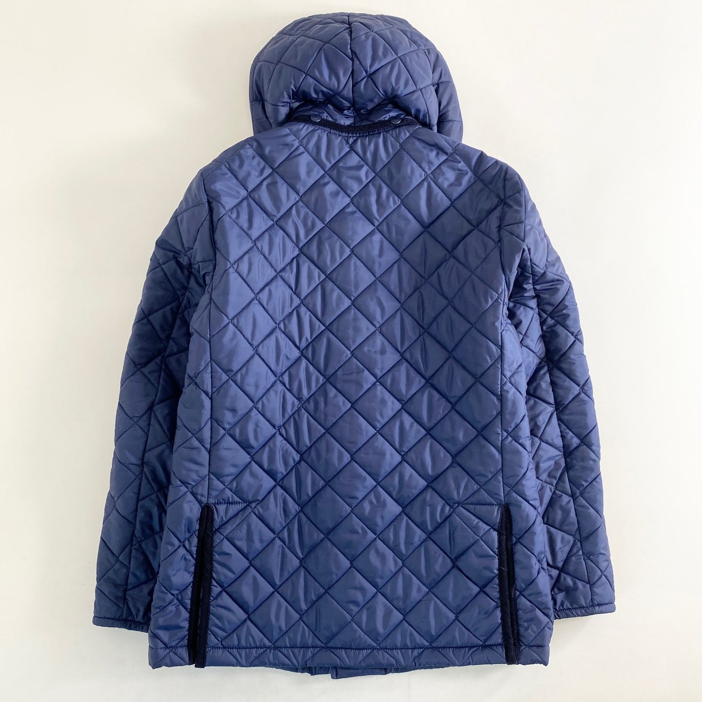 64L5 Paul Smith ポールスミス × LEVENHAM ラベンハム 裏地総柄 キルティングコート ジャケット ミドル丈 L ネイビー メンズ