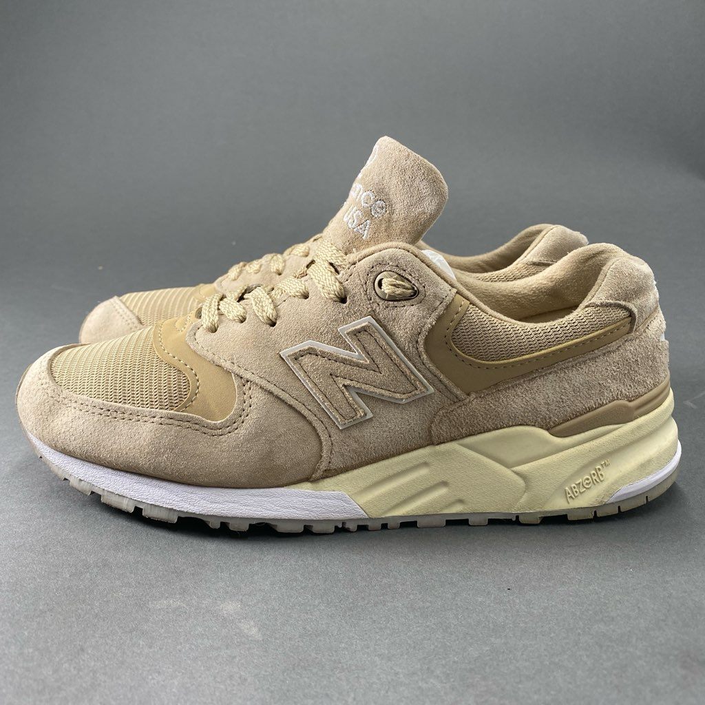 5b24 USA製 NEW BALANCE ニューバランス ローカットスニーカー 999 M999CSM 24 ベージュ シューズ 靴 レディース