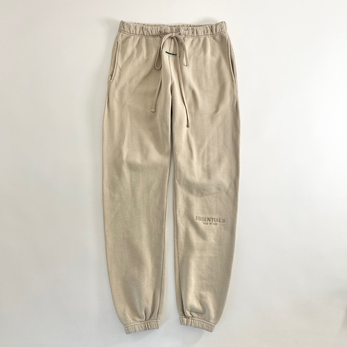 53a31 ESSENTIALS エッセンシャルズ FEAR OF GOD スウェットパンツ イージーパンツ リラックスパンツ ロゴ刺繍 090233 M ベージュ コットン100% メンズ 男性用