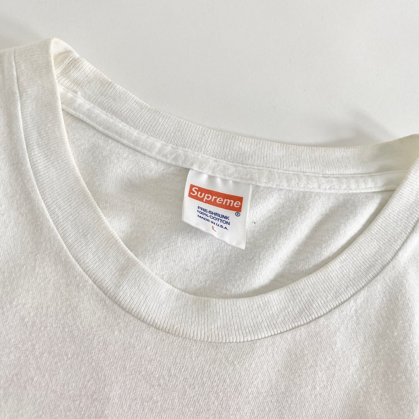 45L2 USA製 Supreme シュプリーム 14SS ANTIHERO Logo Pocket Tee L ホワイト アンチヒーロー Tシャツ カットソー