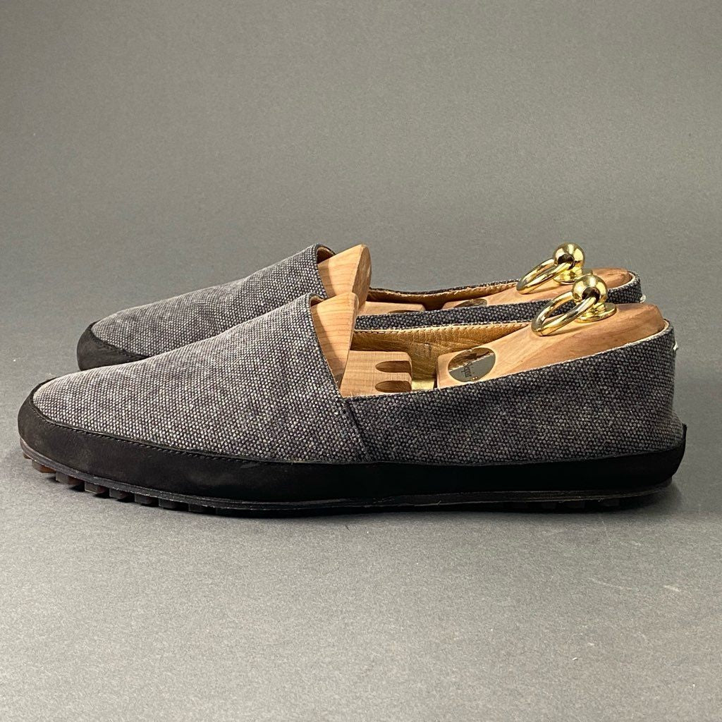 5b27 Maison Margiela メゾンマルジェラ 22番 シューズコレクション キャンバススリッポン 40 グレー ブラック スニーカー イタリア製