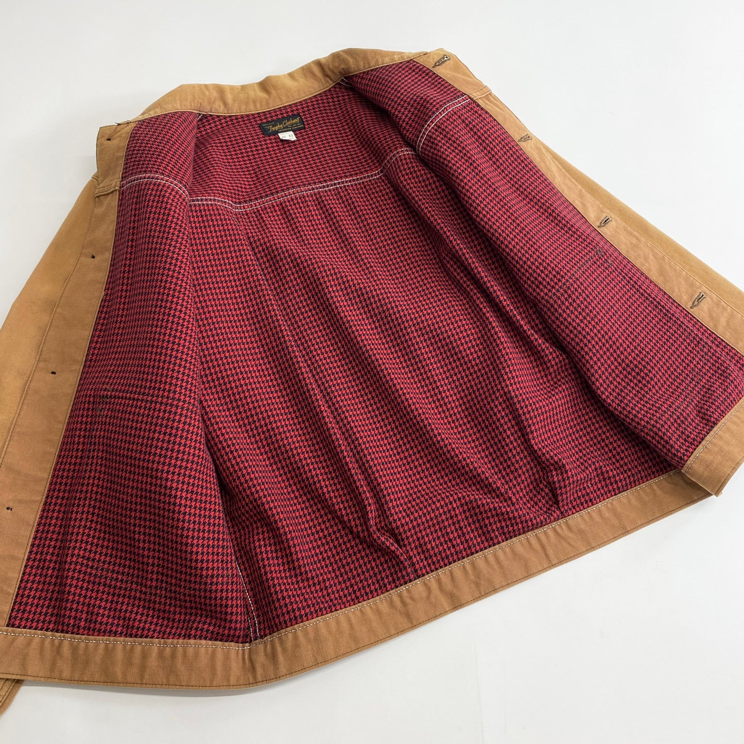 73k12 Trophy Clothing トロフィークロージング カバーオールジャケット XL キャメル コットン100% 日本製