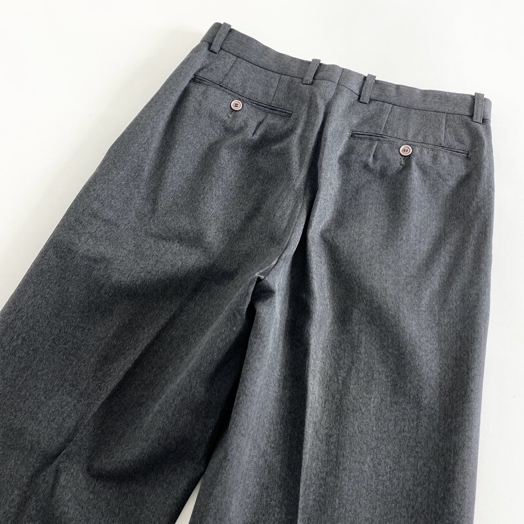 46b11 ISSEY MIYAKE イッセイミヤケ 80’s 一筆タグ スーツ セットアップ フォーマル ビジネス XL グレー 日本製 SETUP