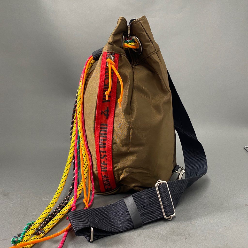 Ab8 《美品》 Vivienne Westwood ヴィヴィアン ウエストウッド ヒロープ ワンショルダーバッグ カーキ 日本製 ボディバッグ