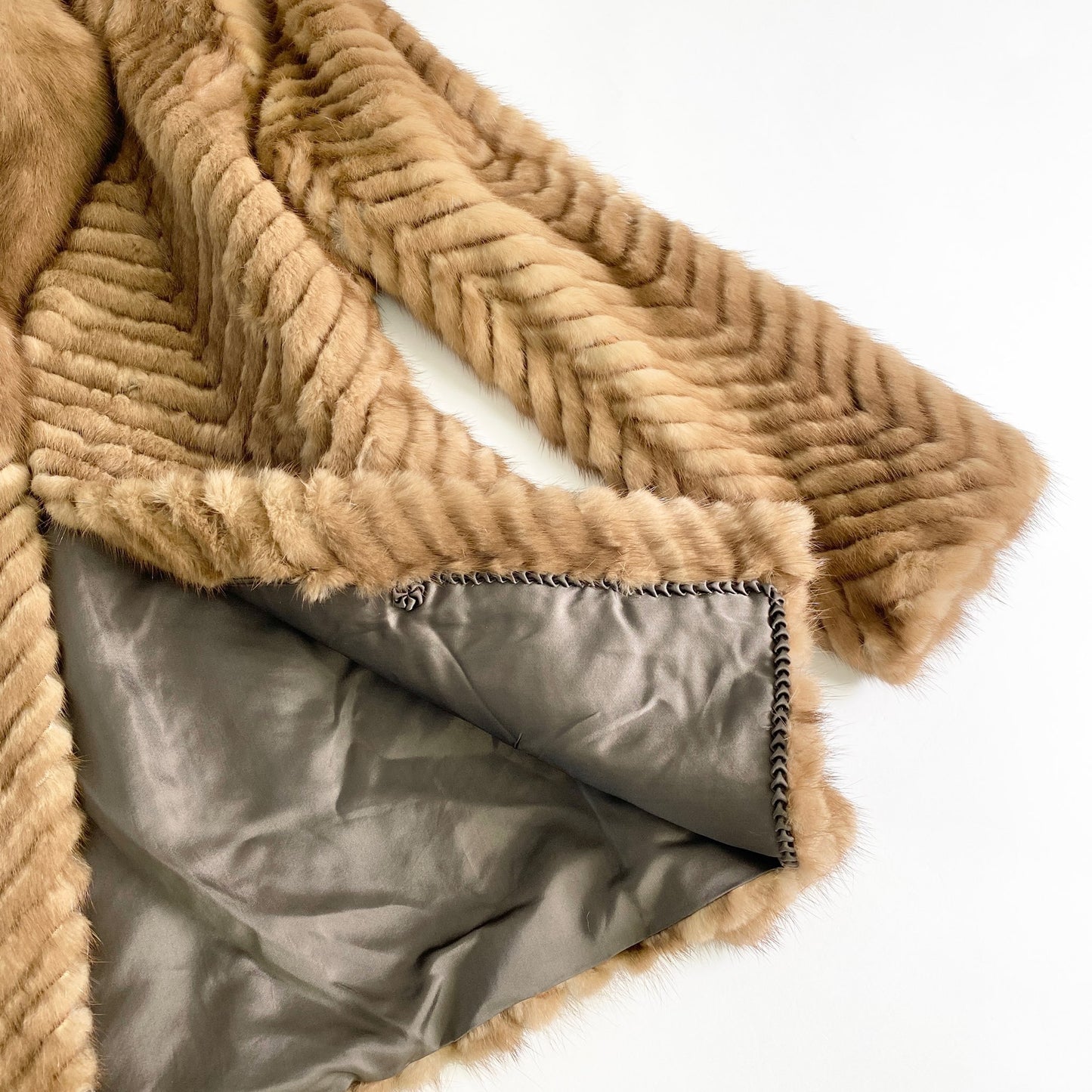 17L25《本毛皮》パステルミンク ROTINY 毛皮コート ミンクコート 11号 レディース MINK FUR